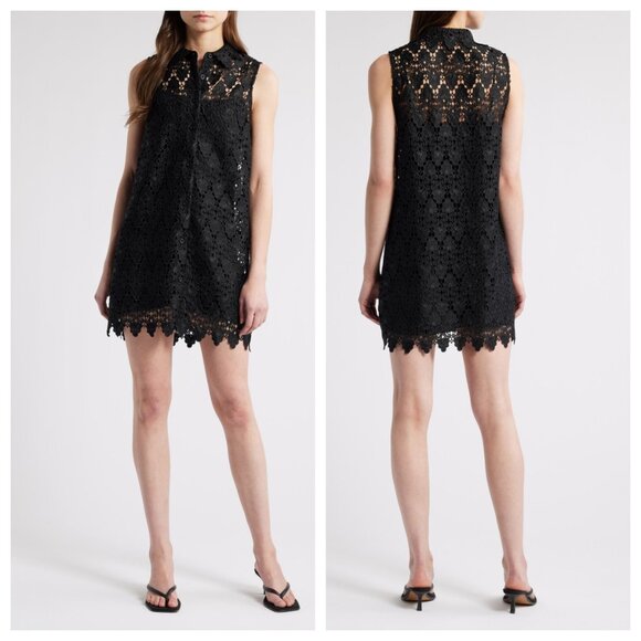 Frame The Deco Lace Mini Dress - Picture 1 of 4